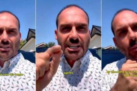 Eduardo Bolsonaro se revolta com sequestro de sua mãe e avós