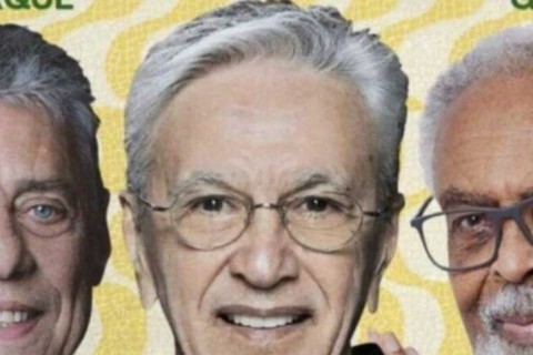 Esquerdistas apelam para show com Caetano, Chico e Gil na tentativa de barrar anistia