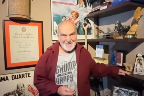 Ator Lima Duarte grava homenagem a Cuoco: ‘Estou a caminho também’