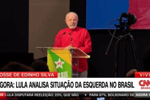 CNN corta discurso de Lula ao vivo no momento em que petista falava sobre “alcançar o socialismo”