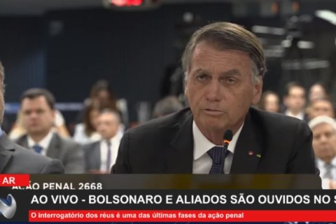 Ao vivo: Assista ao interrogatório de Jair Bolsonaro no Supremo