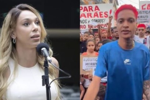 Erika Hilton dá dicas de política a Oruam, filho de Marcinho VP