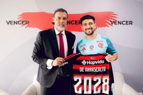 Flamengo segura Arrascaeta até 2028: “Quero continuar fazendo história”