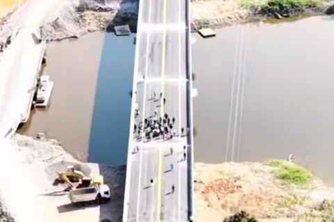 Ponte sobre o Rio Curuçá será liberada na segunda-feira (29); obra custou R$ 43 milhões