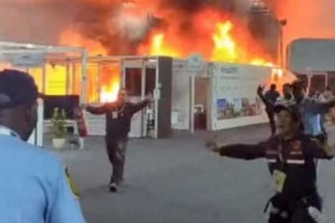 URGENTE: Incêndio de grandes proporções atinge pavilhão da conferência COP30, em Belém