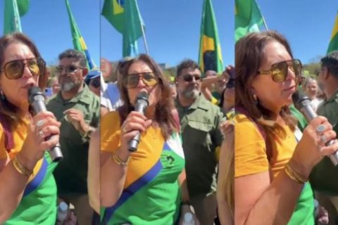 Bia Kicis detona Lula em manifestação: “Bandido é ele, não Bolsonaro”